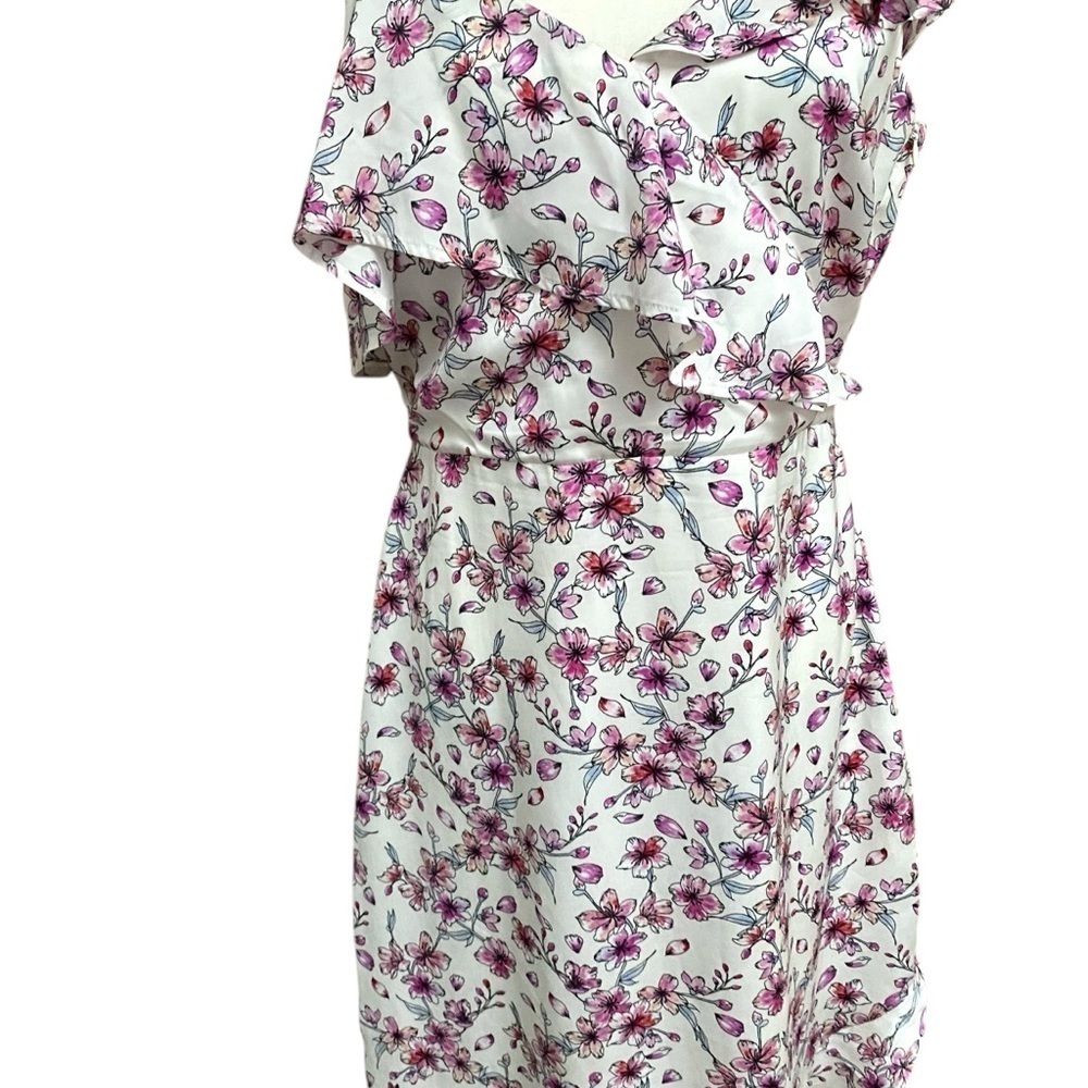 Cupcakes & Cashmere Delphia Floral One Shoulder Midi Dress NWT 10 - Picture 6 of 16